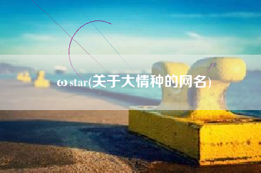 ωstar(关于大情种的网名)