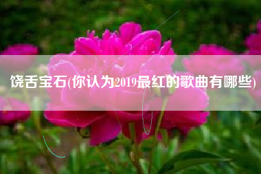 饶舌宝石(你认为2019最红的歌曲有哪些)