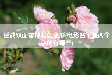 逆战双面雷神怎么变形(电影名字是两个字的有哪些)