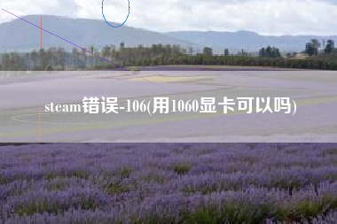 steam错误-106(用1060显卡可以吗)