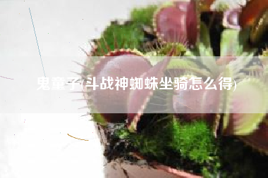 鬼童子(斗战神蜘蛛坐骑怎么得)