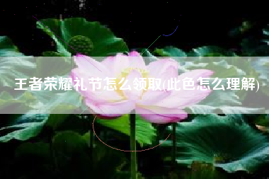 王者荣耀礼节怎么领取(此色怎么理解)