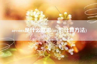 arcsinx是什么意思(arc的计算方法)