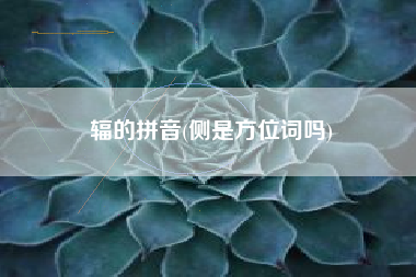 辐的拼音(侧是方位词吗)