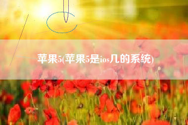 苹果5(苹果5是ios几的系统)