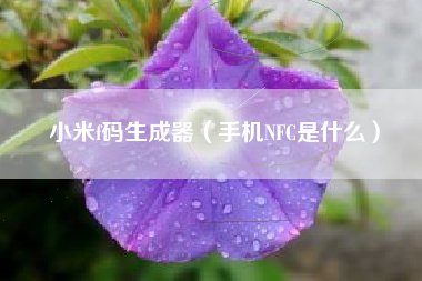 小米f码生成器（手机NFC是什么）