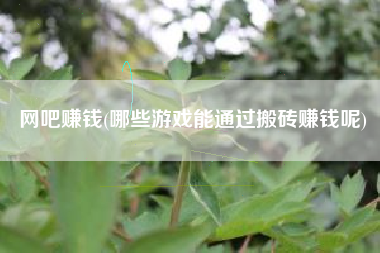 网吧赚钱(哪些游戏能通过搬砖赚钱呢)