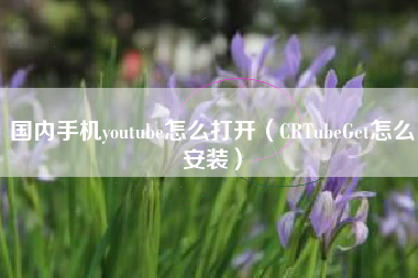 国内手机youtube怎么打开（CRTubeGet怎么安装）