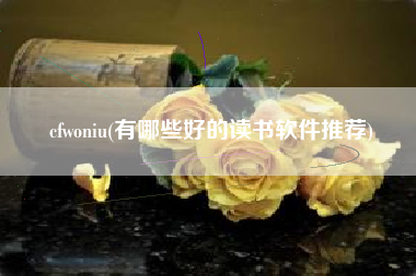 cfwoniu(有哪些好的读书软件推荐)