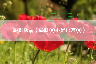 彩虹版qq（彩虹QQ不是官方QQ）