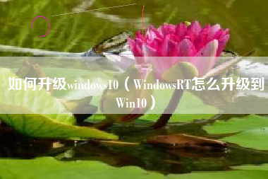 如何升级windows10（WindowsRT怎么升级到Win10）