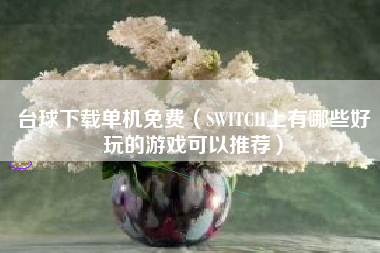 台球下载单机免费（SWITCH上有哪些好玩的游戏可以推荐）