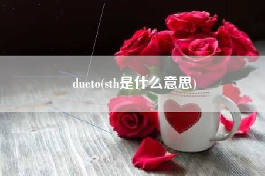 dueto(sth是什么意思)