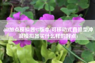 dnf加点模拟器95版本(可移动式直喷型冲浪模拟器买什么样的好点)