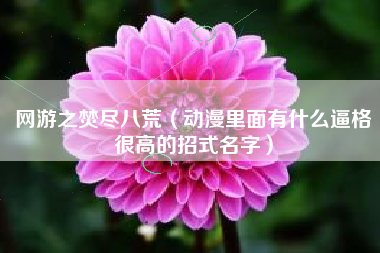 网游之焚尽八荒（动漫里面有什么逼格很高的招式名字）