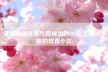 笑傲江湖修炼九阳神功的小说(主角叫罗阳的修真小说)