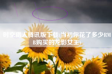 时空猎人腾讯版下载(当初你花了多少RMB购买的龙影女王)