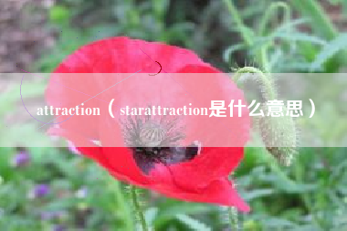 attraction（starattraction是什么意思）