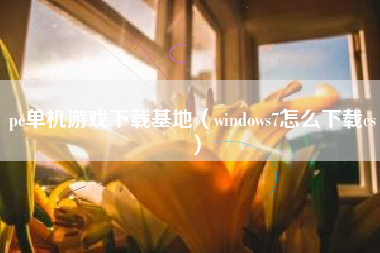 pc单机游戏下载基地（windows7怎么下载cs）