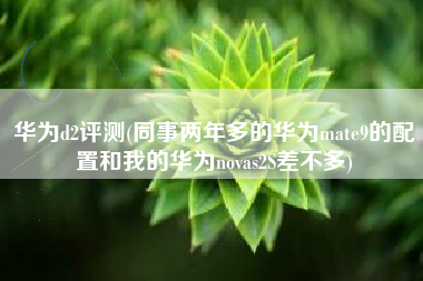 华为d2评测(同事两年多的华为mate9的配置和我的华为novas2S差不多)