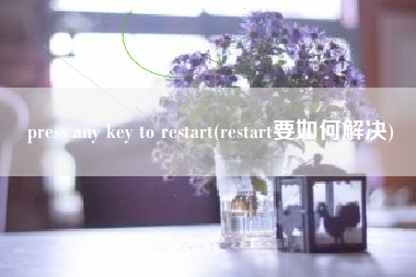 press any key to restart(restart要如何解决)