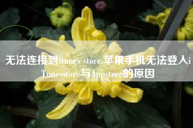 无法连接到itunes store,苹果手机无法登入iTunesstore与Appstore的原因