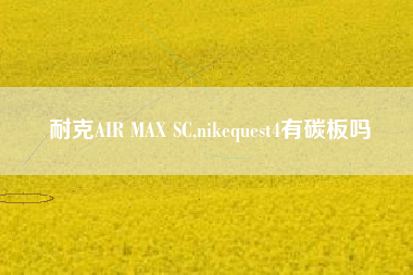 耐克AIR MAX SC,nikequest4有碳板吗