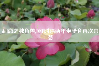 dnf恋之独角兽,DNF时隔两年坐骑套再次来袭