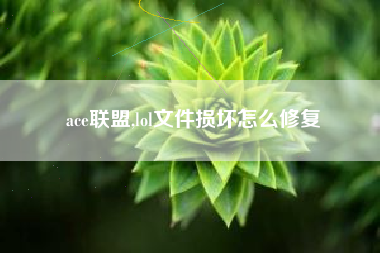 ace联盟,lol文件损坏怎么修复