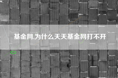 基金网,为什么天天基金网打不开