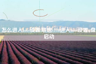 怎么进入bios设置,联想v110进入bios设置u盘启动