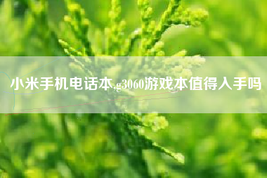 小米手机电话本,g3060游戏本值得入手吗