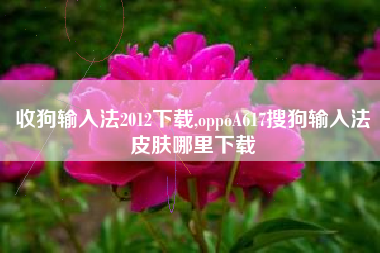 收狗输入法2012下载,oppoA617搜狗输入法皮肤哪里下载