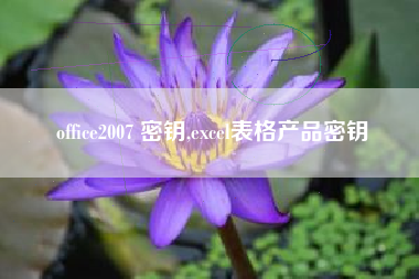 office2007 密钥,excel表格产品密钥