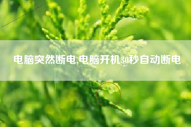 电脑突然断电,电脑开机30秒自动断电