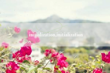 initialization,initialization