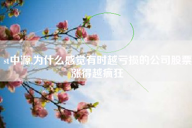 st中源,为什么感觉有时越亏损的公司股票涨得越疯狂