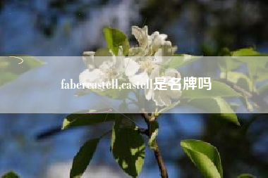 fabercastell,castell是名牌吗