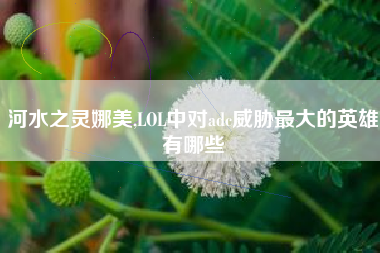 河水之灵娜美,LOL中对adc威胁最大的英雄有哪些