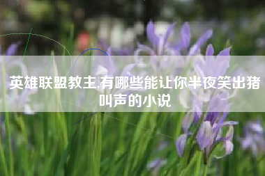 英雄联盟教主,有哪些能让你半夜笑出猪叫声的小说