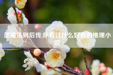 恶魔法则后传,你看过什么好看的推理小说