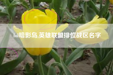 lol暗影岛,英雄联盟排位战区名字