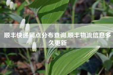 顺丰快递网点分布查询,顺丰物流信息多久更新