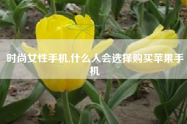 时尚女性手机,什么人会选择购买苹果手机