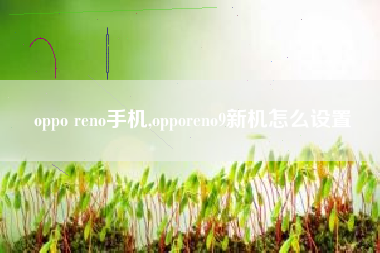 oppo reno手机,opporeno9新机怎么设置