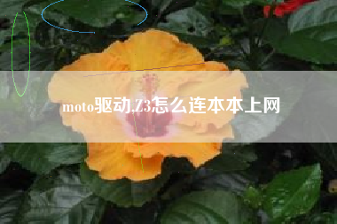 moto驱动,Z3怎么连本本上网