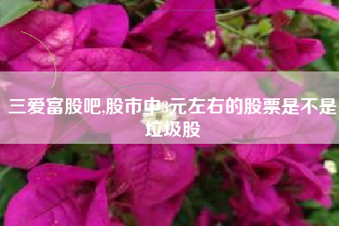 三爱富股吧,股市中3元左右的股票是不是垃圾股