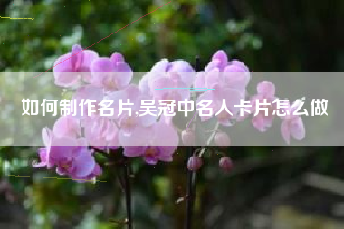 如何制作名片,吴冠中名人卡片怎么做