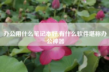 办公用什么笔记本好,有什么软件堪称办公神器