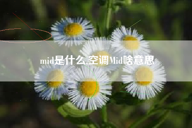 mid是什么,空调Mid啥意思